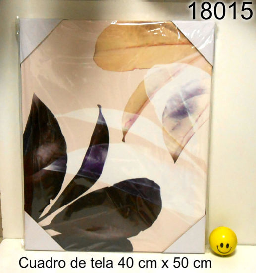 Imagen de CUADRO DE TELA 40X50 HOJAS LILAS 3.26